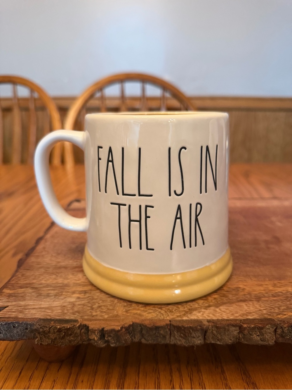 Rae Dunn x Peanuts Snoopy “Fall Is In The Air” Coffee Mug Wide Base